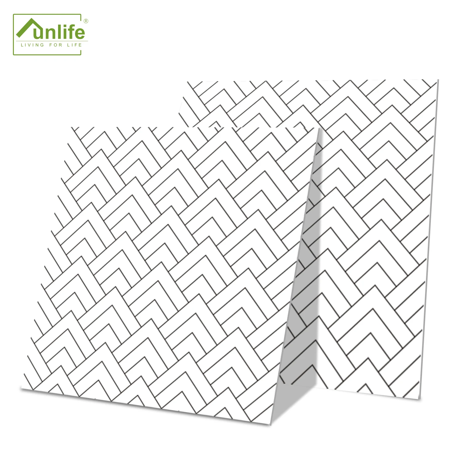 

Funlife® 6 PCS 7.87 inch Thick Frosted Minimalist Geometry Floor Tiles Stickers Waterproof Living Room Decorative Wall Sticker
