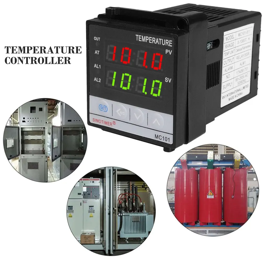 

SINOTIMER короткий корпус входной термостат регулятор температуры SSR реле выходное тепловое охлаждение сигнализация ПИД Регулятор Температуры
