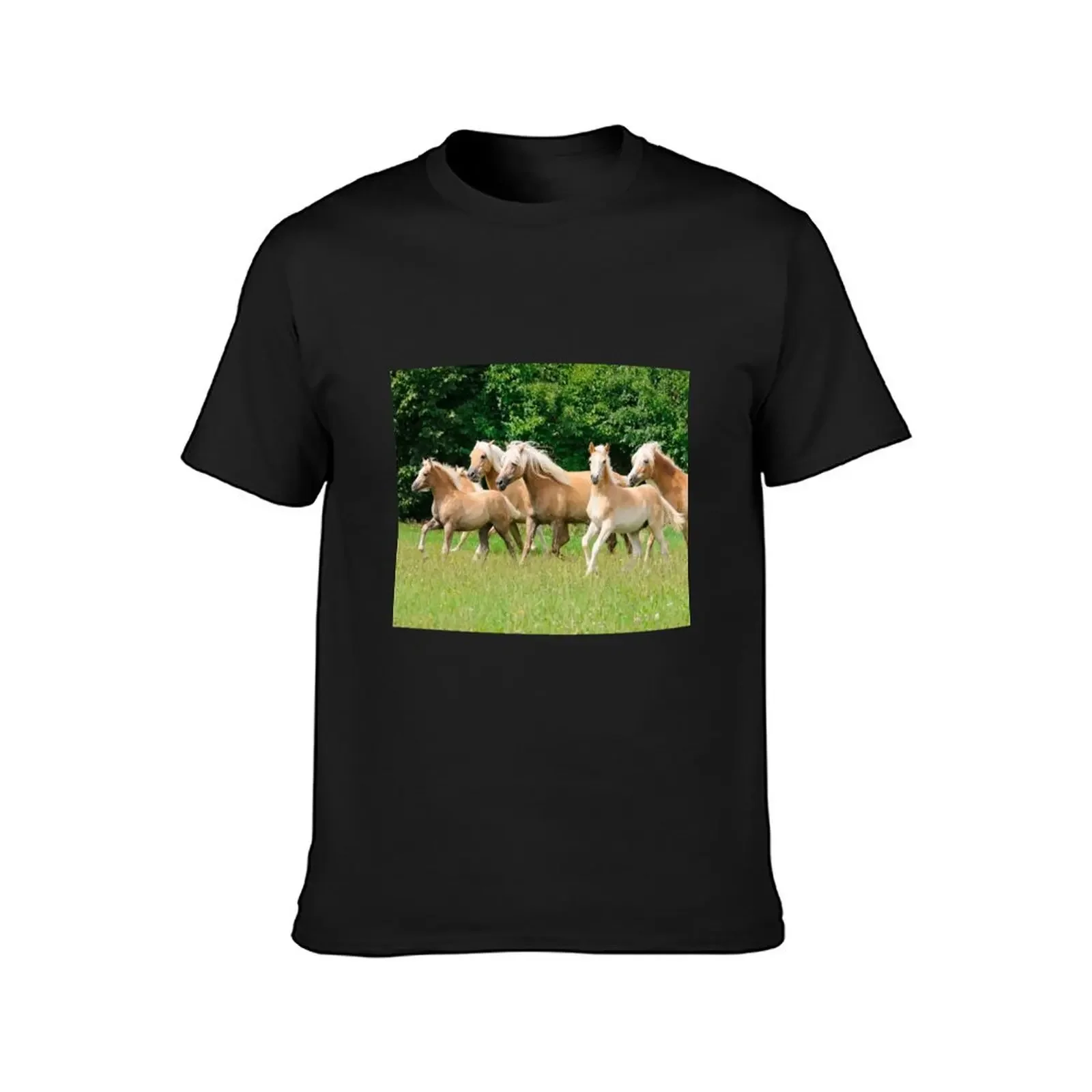 Футболка Running Herd of Haflingers летний топ мужская футболка мужские футболки с рисунком