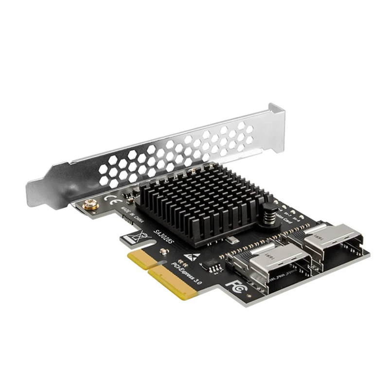 

PCIe X4 to SFF8087 Mini 8-Port 3.0 Adapter Expansion Card PCIe3.0 to SFF 8087 SFF-8087 SATA3.0 ASM1166 Chip