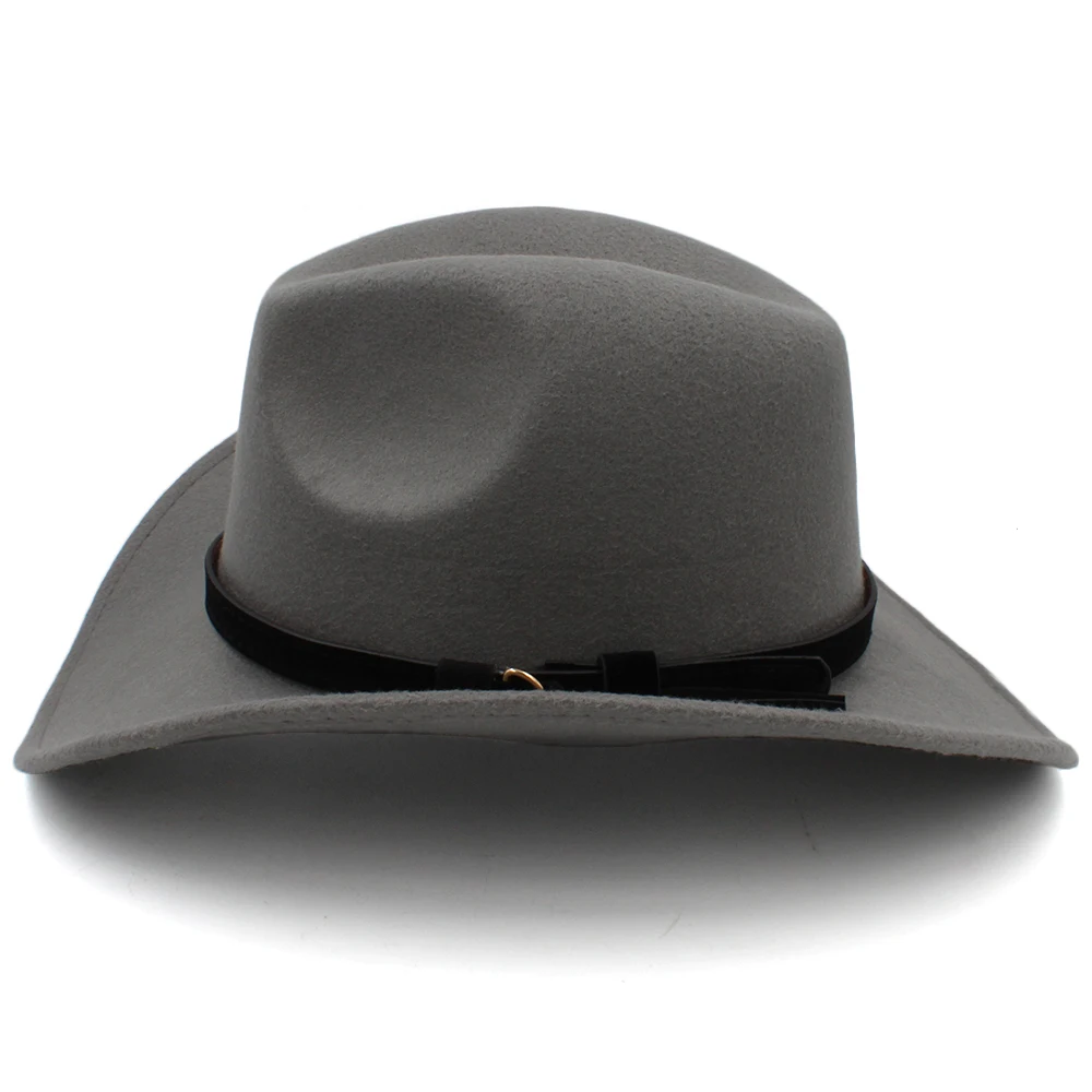 Мужская/Женская/Детская шерстяная ковбойская шляпа 3 размера |