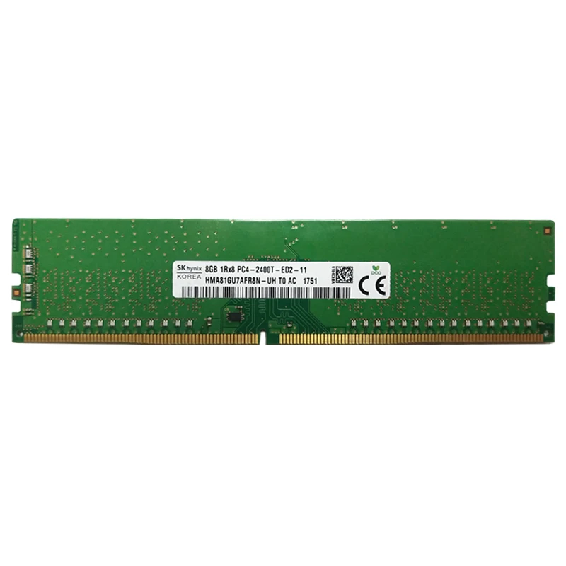 

‎SK Hynix RAM 8GB ECC 1RX8 PC4-2400T-ED1-11 HMA81GR7AFR8N-UH Server Memory High Quality