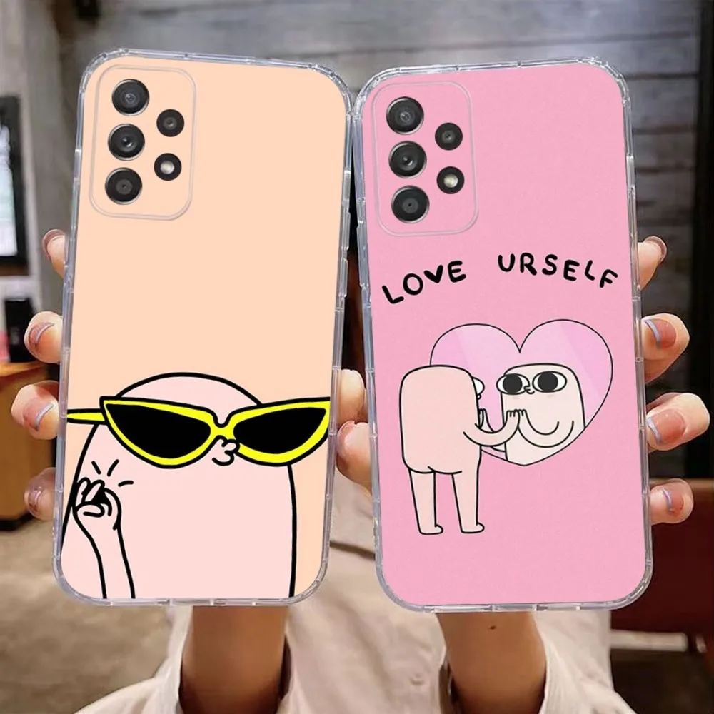 Забавный чехол для телефона K-Ketnipz Samsung Galaxy A71 70 52 51 40 31 A50 30S 21S Note20ultra прозрачный