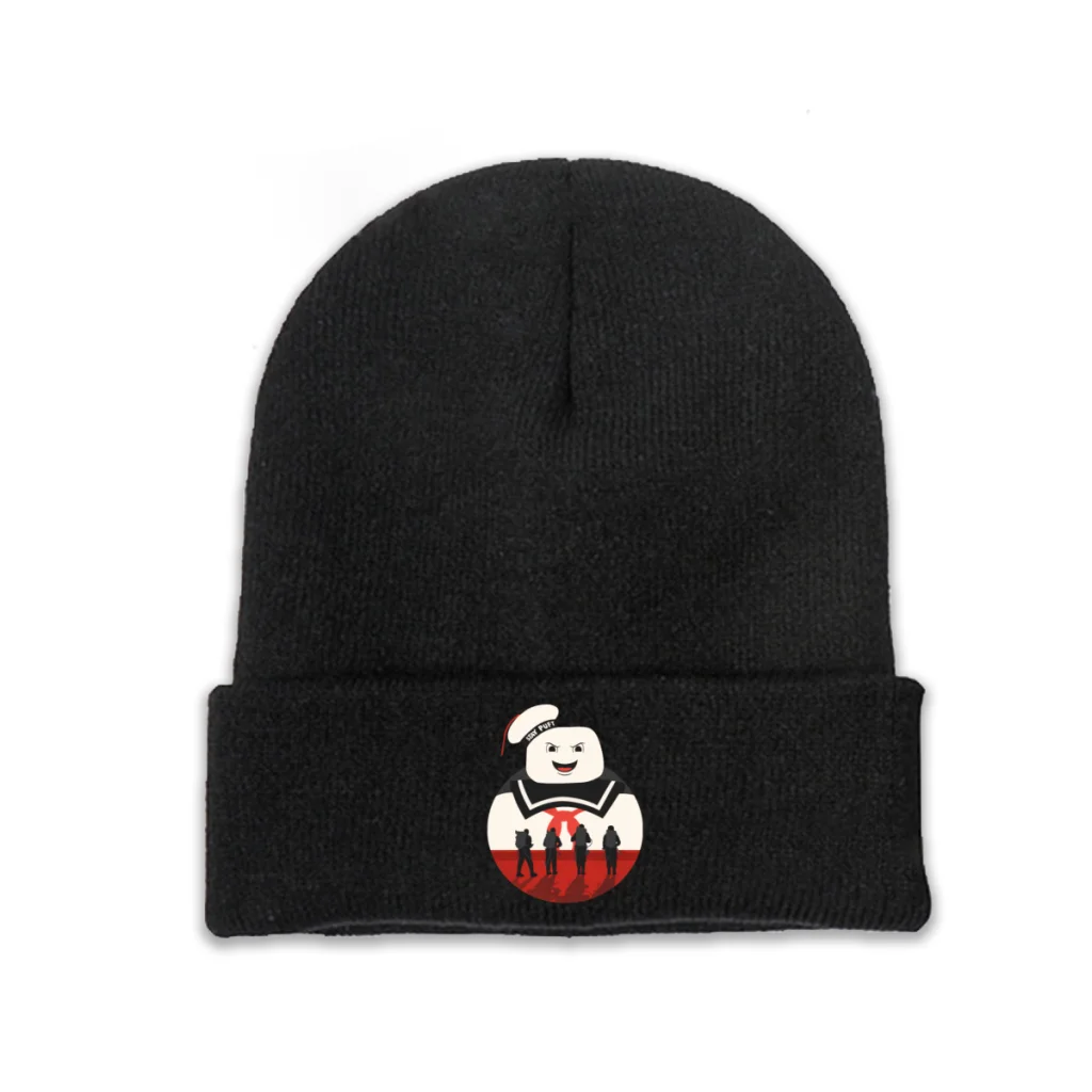 

Knit Hat Ghostbusters 1984 Film Winter Warm Beanie Caps Retro Men Women Fashion Casual Bonnet