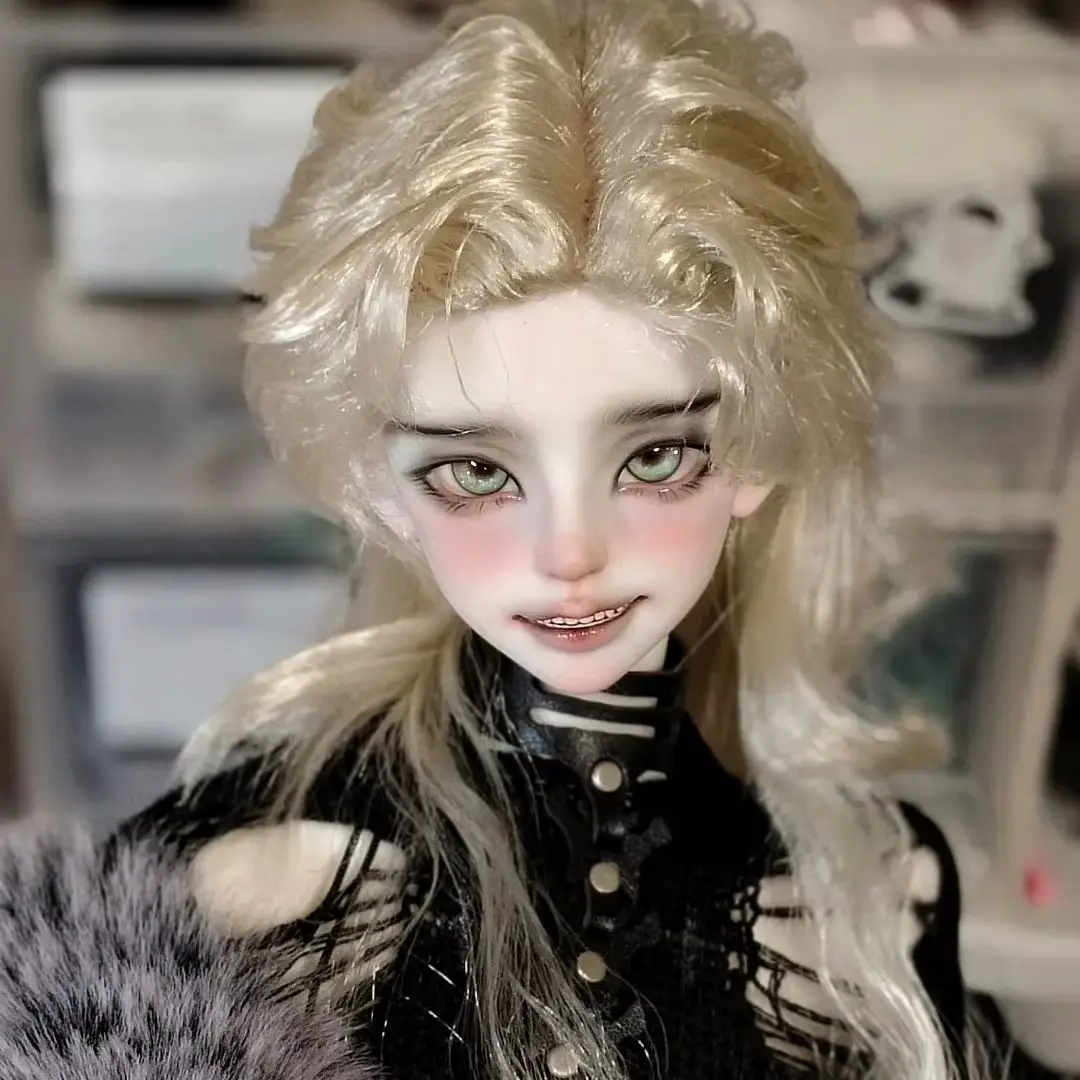 Фото Новая кукла BJD в масштабе 1/4, девочка с открытым ртом, с толстой одинарной головой Бонни, сестры Сяолан, из смолы, игрушечный ангел, только голова. №3