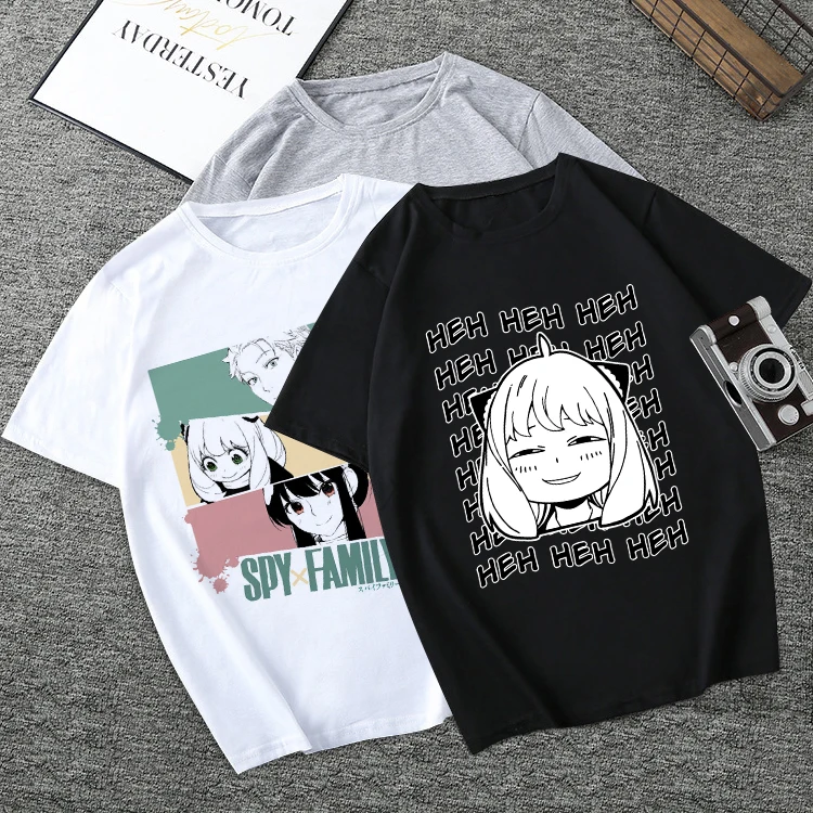 Футболка унисекс с японским аниме рубашка рисунком шпиона X для всей семьи