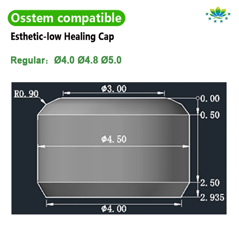 Фото Для обновляющего колпачка Osstem Multi Unit OEM ODM, крышка исцеляющего абатмента для Multi-Unit 4,0 4,8 5,0, детали и аксессуары для зубных имплантатов №3