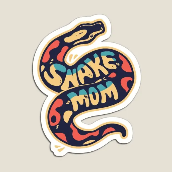 Snake Mom  Magnet Decor Kids Refrigerator Home Funny Magnetic Colorful  Stickers Children Holder for Fridge Organizer Baby Toy