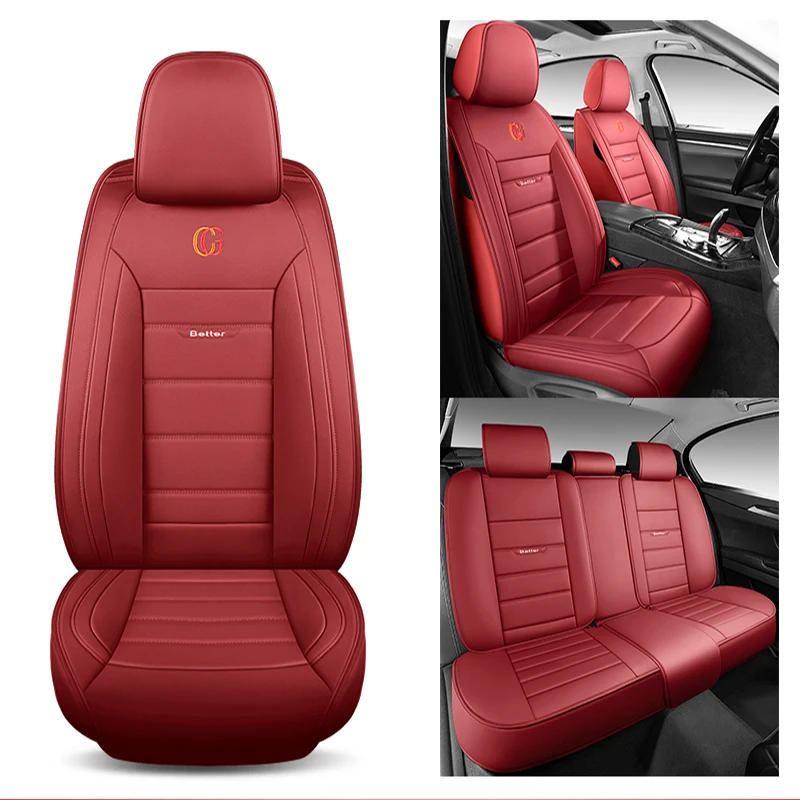 

JSOSFAI Automotive General Leather Seat Cover for MG all models MG7 MG3 MG5 GT ZS MG6 HS auto accessories car styling