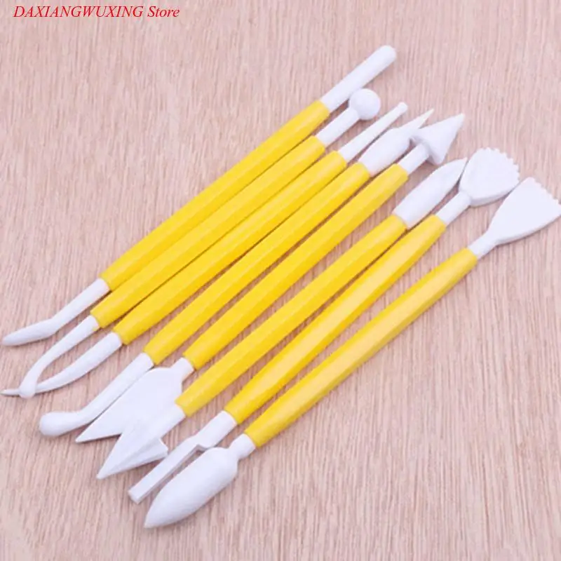 

Useful 8Pcs/Set Fondant Carving Knife Kits Biscuit Icing Sugar Needle Cake Needle Baking Tool Kitchen Baking Tool 5 Colors