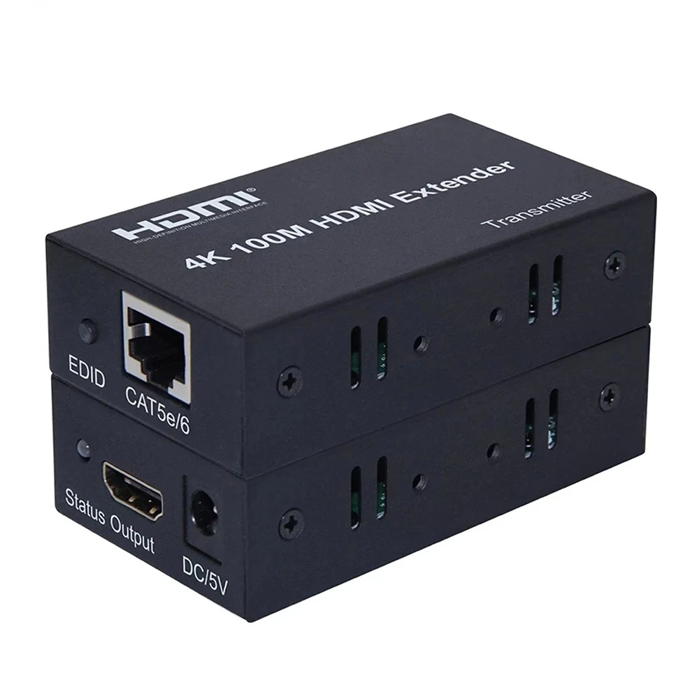Удлинитель HDMI (трансистор + рецептор) 4K @ 30 P 1080 Гц 100 M Por Ethernet RJ45 CAT5e/6 Suporta PC DVD PS4