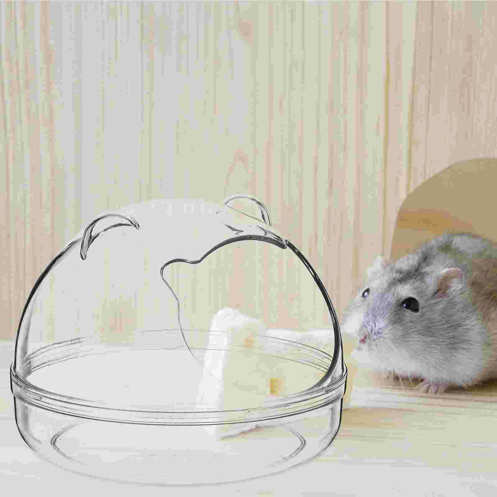 

Transparent Pet Hamster Bathroom Sauna Room Pet Rabbit Chinchilla Rat Toilet