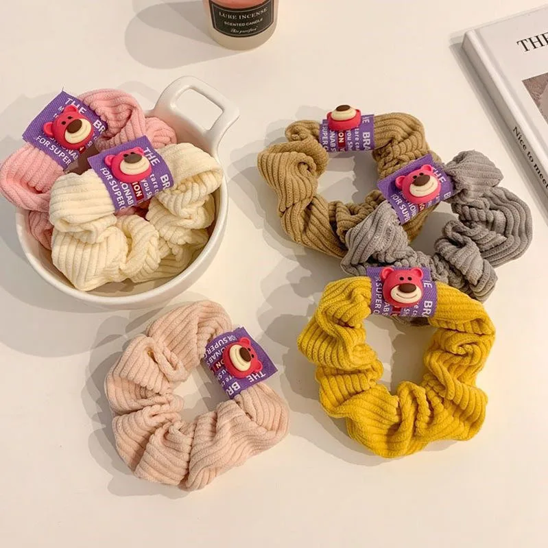 

New Fashion Scrunchie Elastic Hair Bands Solid Color Fashion Headband Ponytail Holder Cute Hair Ties Hair Accessoires