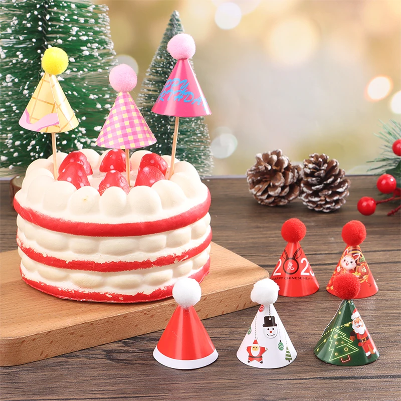 

1box мини -шляпа для выпечки торт топпер 1:12 Миниатюра кукол.