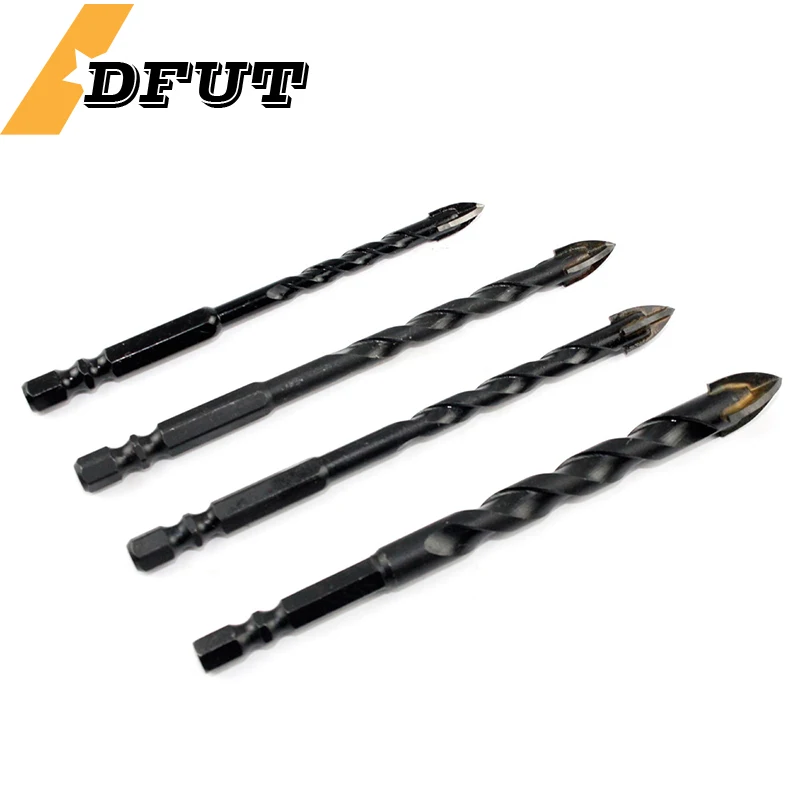 

5-12MM Cross Hex Tile Drill Bits Set Hard Alloy Triangle Porcelain Stone Glass Ceramic Concrete Drill Bit Hole Opener For Wall