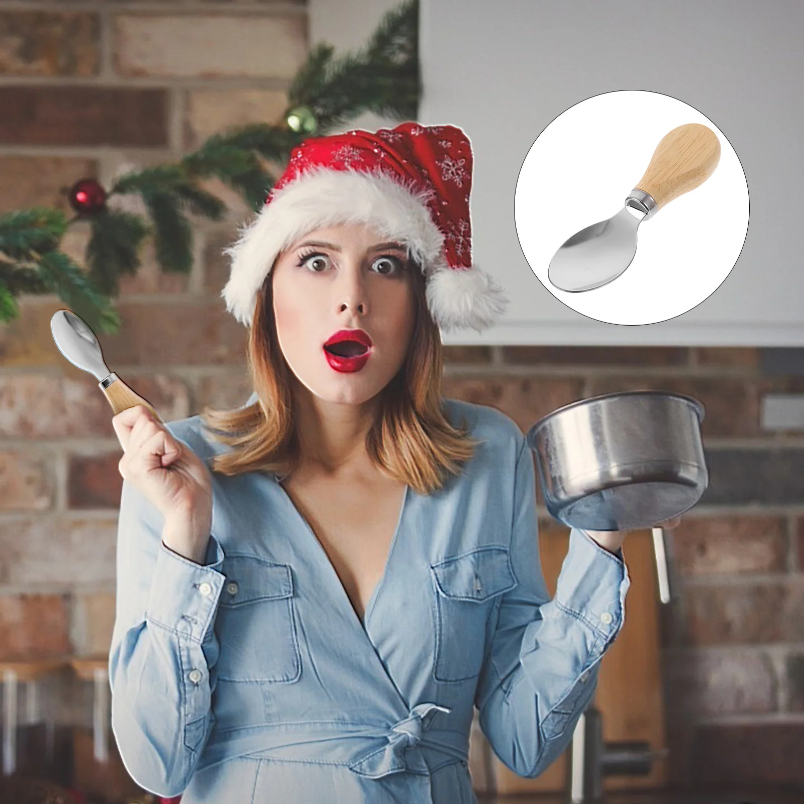 

Spoon Spoons Short Handle Metal Baby Dessertcream Scoop Sugar Ice Wood Wooden Eating Honeysoup Item Dinnerkitchen Cooking Coffee