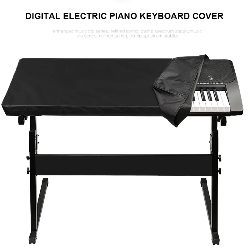 

Electronic Piano Cover Delicate Texture 61/88 Key Electronic Digital Piano Cover Dustproof Piano Keyboard Cover Black