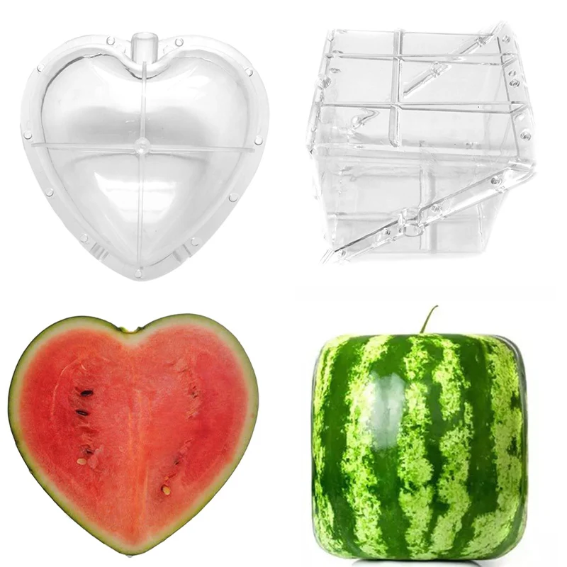 Square Heart Shape Watermelon Mold Garden Fruit Growth Forming Mould Tool Garden Cucumber Mold Professional Plant Growth Forming