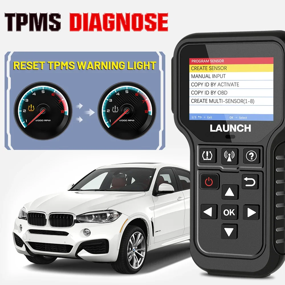 LAUCH X431 CRT5011E TPMS Инструмент для диагностики давления в шинах 315 МГц433 МГц Датчик активации OBD Автоматическая стационарная программа выпускного (art.: 3920d4101243d) - 3920d4101243d