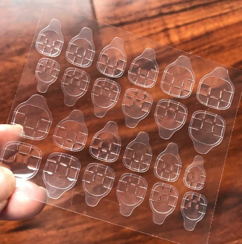 

Hot Sale Double Side Adhesive Glue Sticker Sticky Tape Transparent Nail Glue For Fake False Nails Art Decoration Tools DIY