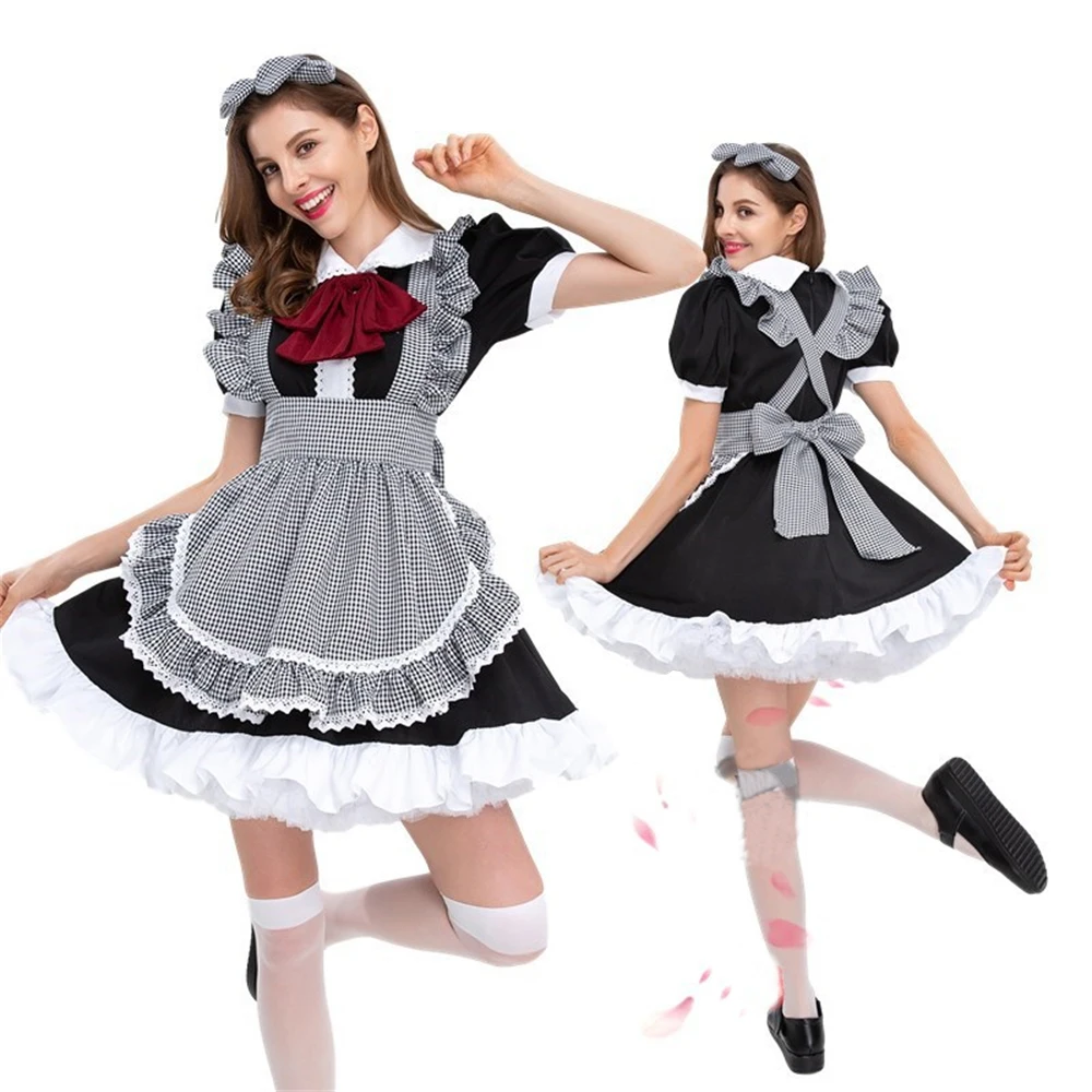 

Halloween Comic Con Costume Maid Costume Lolita Maid Maid Costume Costume Cosplay Female Stage Game Costume