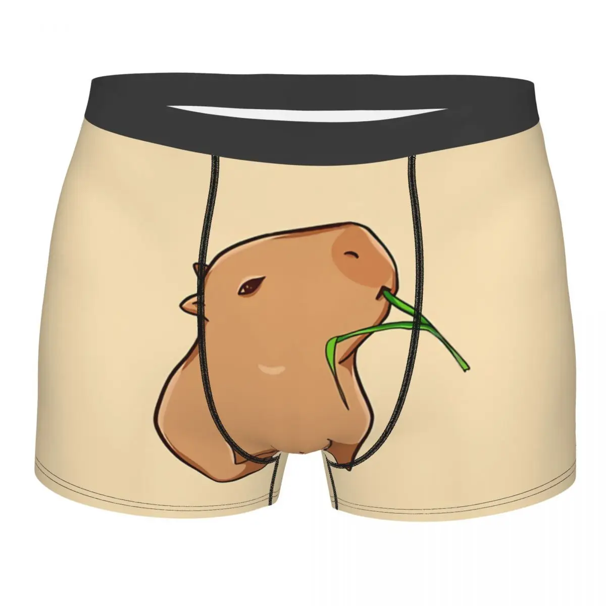 

Leaf Man's Boxer Briefs Underwear Capybara Highly Breathable High Quality Sexy Shorts Gift Idea