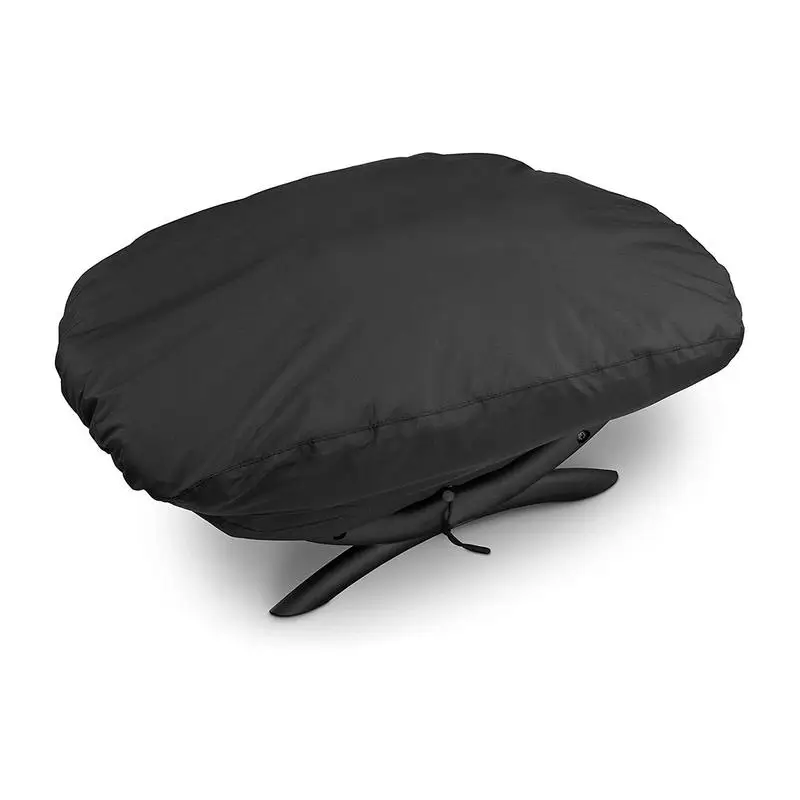 

BBQ Grill Cover Rainproof Portable Grill Protector Dust Cover Durable Round Waterproof Anti Dust Outdoor Patio Barbecue Canvas