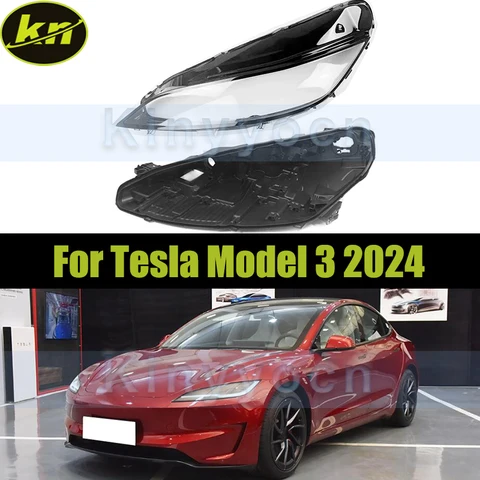 Базовая крышка передней фары для Tesla Model 3 2024, автомобильная фара, корпус линзы, замена задней фары дома