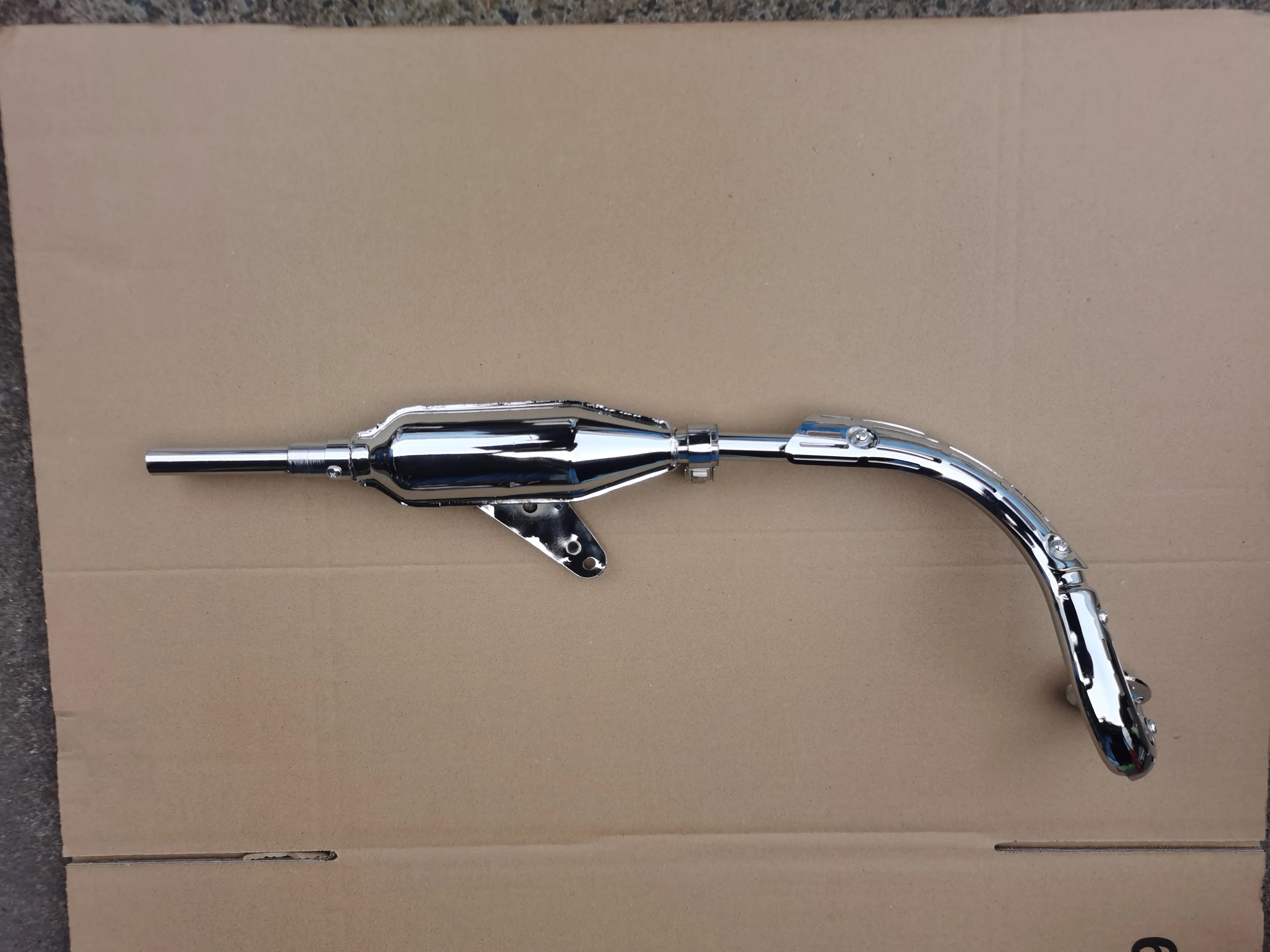Фото Z50 Z50Z Z50A JDM K1 K2 Хромированная репродукция выхлопной трубы глушителя для Honda MiniTrail №5