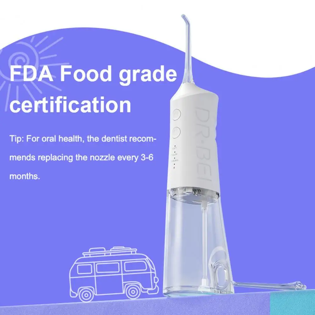 

1 Set DR.BEI GF1 Water Flosser Portable Rechargeable Teeth Cleaner Dental Water Flosser Jet for Cleaning Teeth