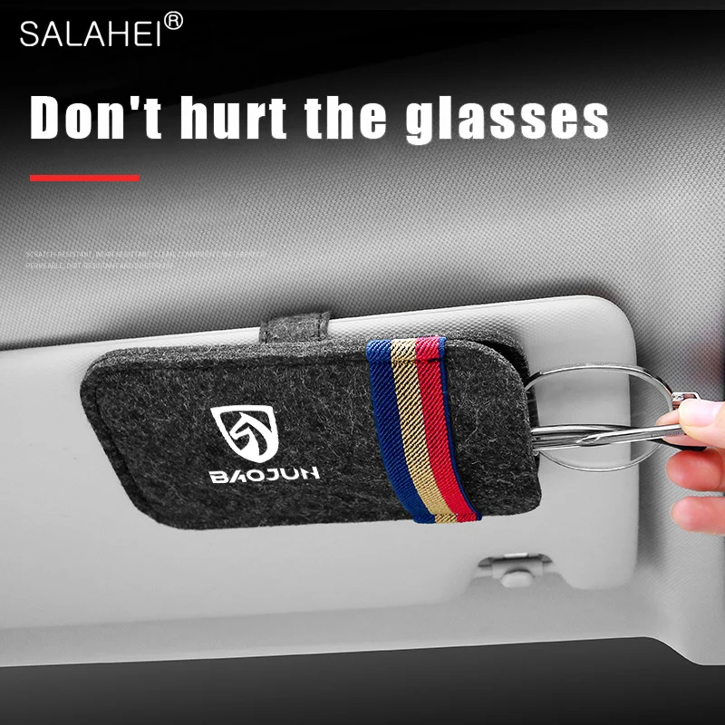 

Car Sun Visor Card Glasses Clip Holder Storage Bag For Baojun 360 510 530 560 630 310 730 RS-5 RC5 RC6 RM5 Interior Accessories