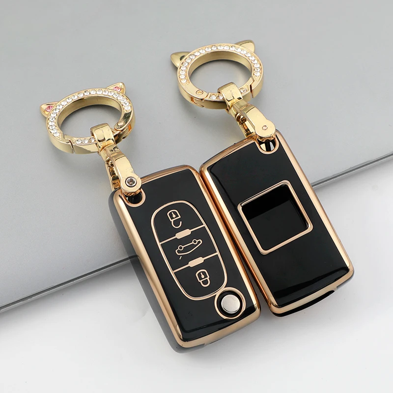 

2/3 кнопочный чехол для автомобильного ключа, чехол для Citroen Xsara Picasso C5 C6 C8 для Peugeot 107 207 307 308 407 607 3008 5008