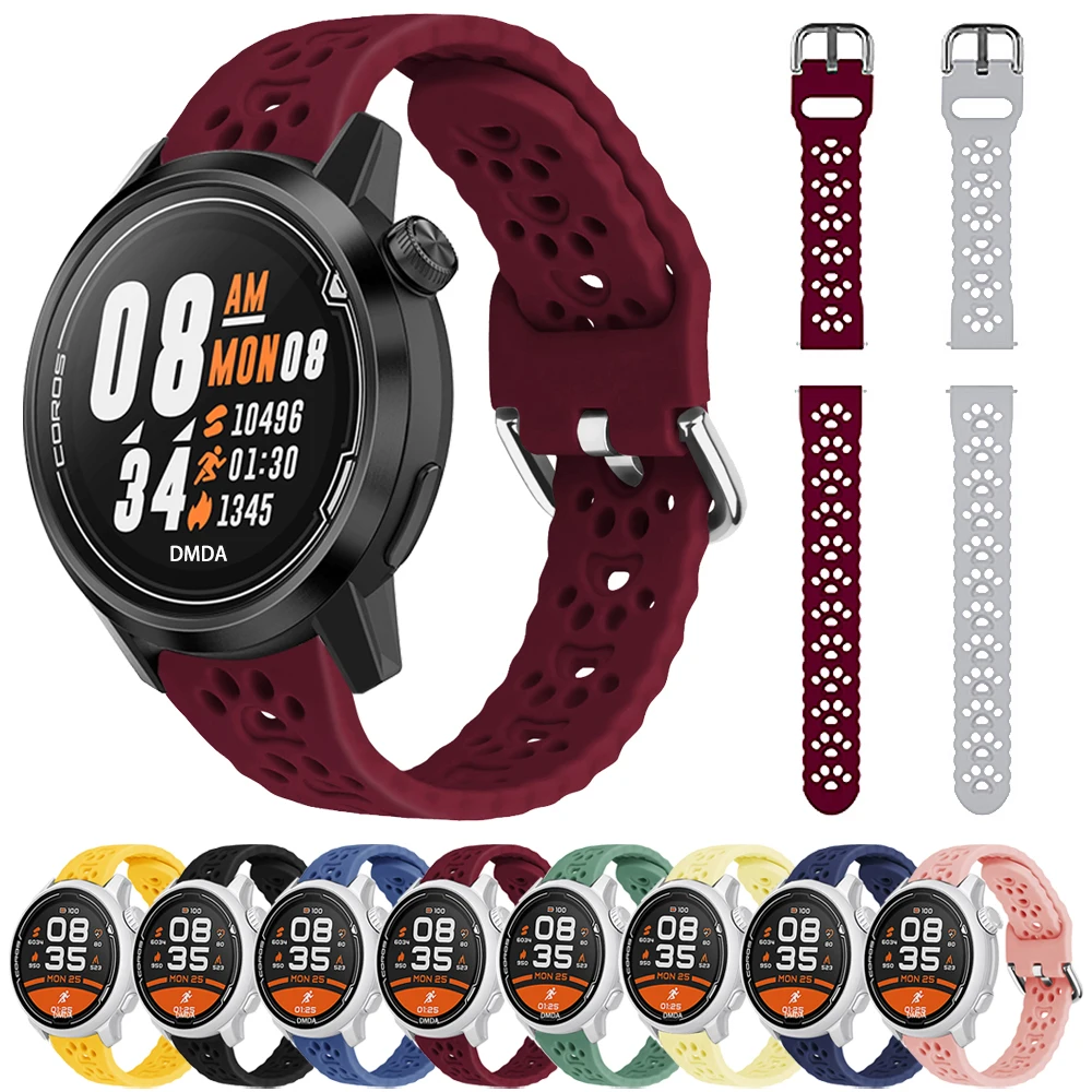 

Ремешок для спортивных часов COROS APEX Pro Женский, мягкий силиконовый браслет для смарт-часов COROS PACE2 / APEX 46 мм 42 мм, 20 мм 22 мм