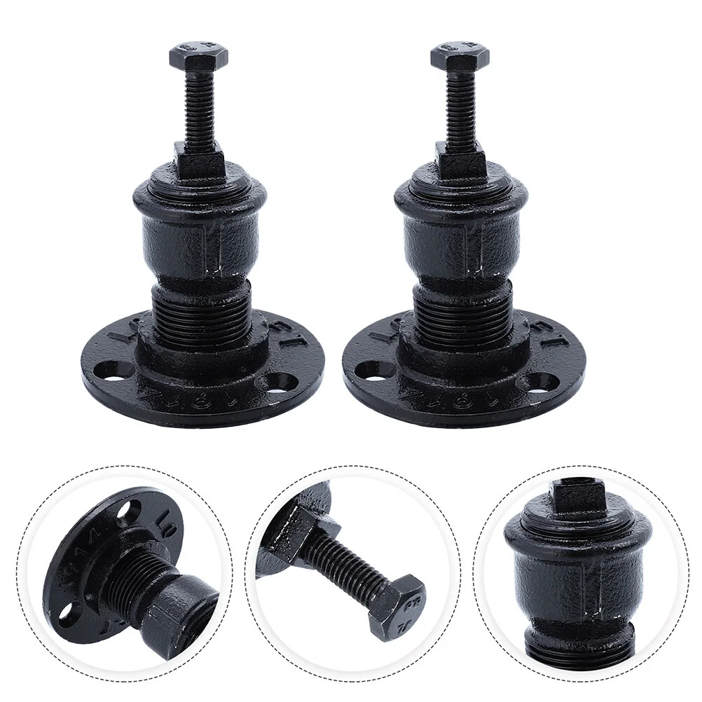 

2 Pcs Wall Track Brackets Outdoor Water Hose Holder Rails Outdoor Stair Railing Metal Iron Tube Mounting Holder