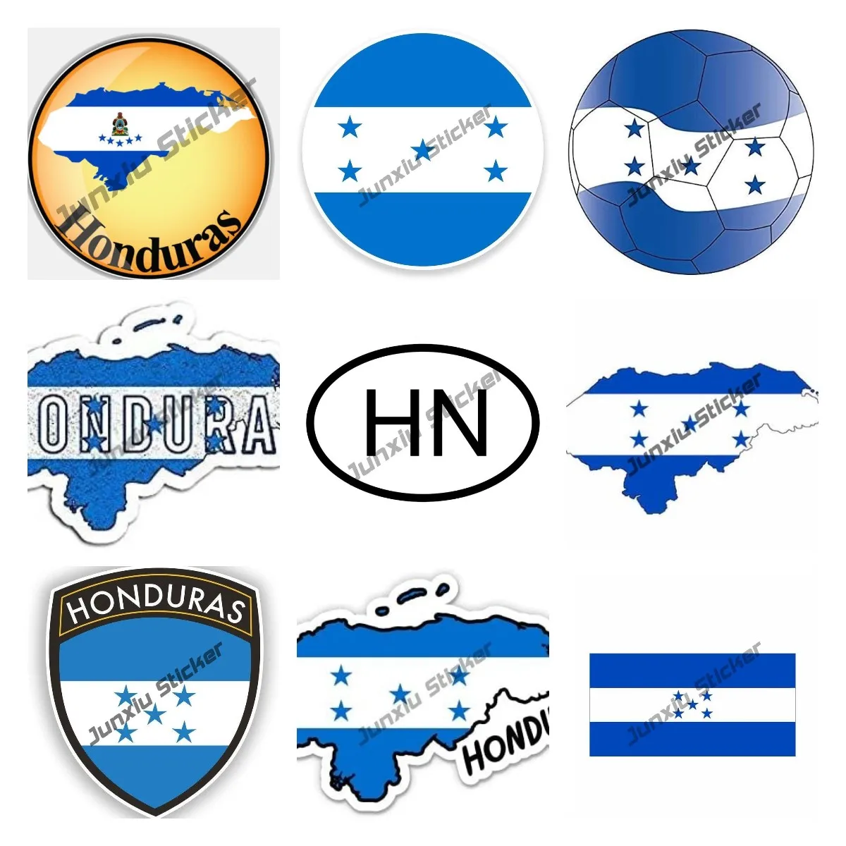 

Honduras Flag Map Vinyl Sticker Decal Laptop Car Bumper Sticker Travel Luggage Car IPad Sign Fun Reflective Car Accessories KK