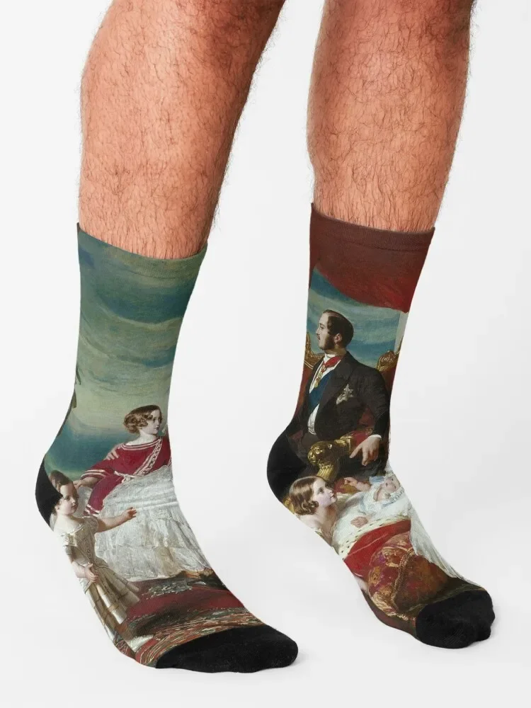 Семейные королевы Виктории от Winterhalter 1846 спортивные нескользящие носки для