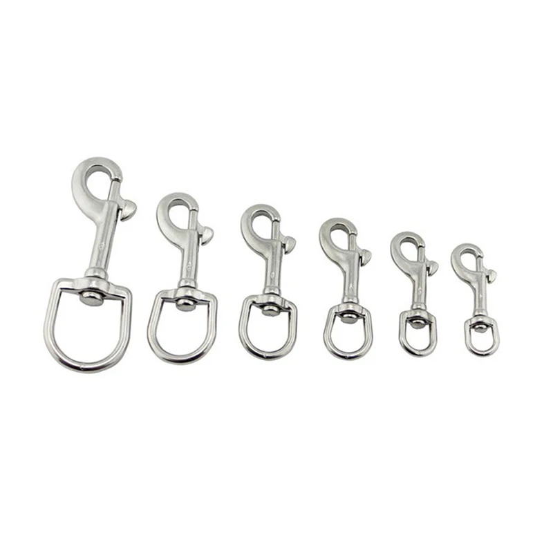 

Dive Bolt Snap Hook Single Ended Hook Buckle Stainless Steel Swivel Snap Hook Clip for Scuba Diving Part Tool Accessories