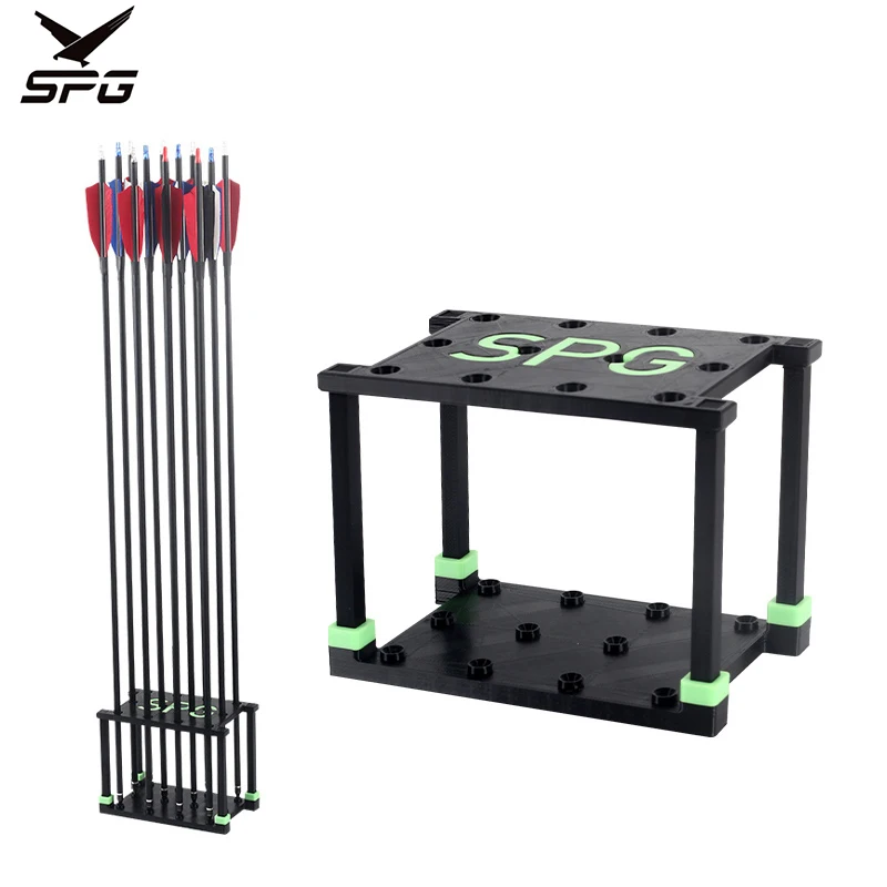 

SPG Vertical Arrow Holder PLA Large Capacity Splicing Portable Arrow Holder for Archery Equipment Accessories