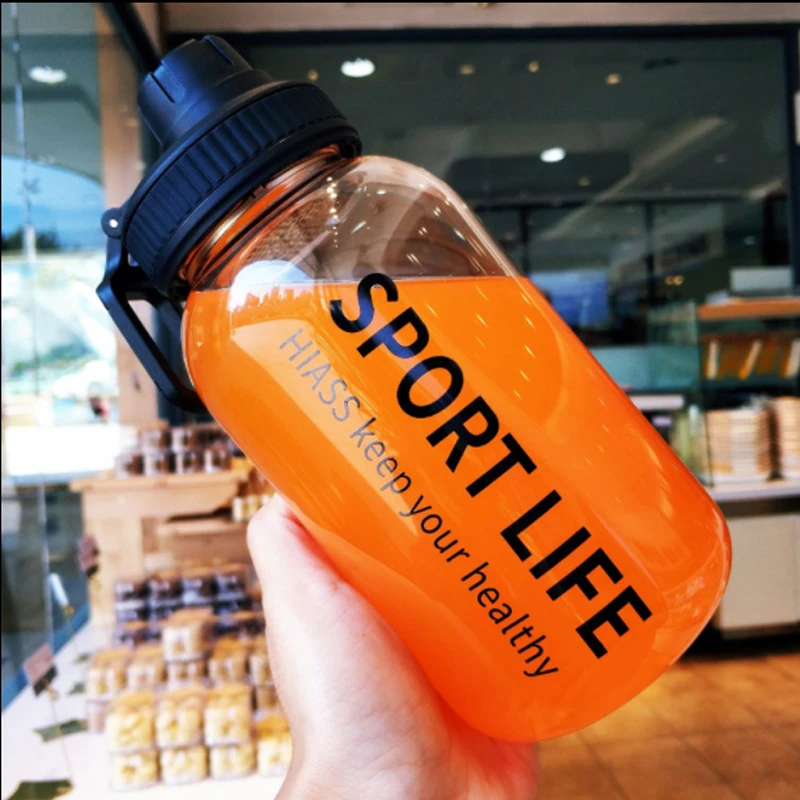 

1L New Creative Water Bottle Glass Drink Bottles for Camping Hiking Climbing Sport Bottle Portable Bottle Drinkware Eco-friendly