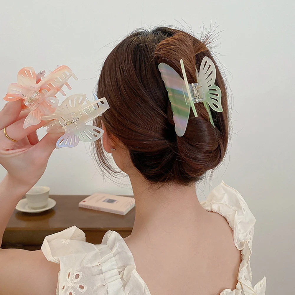 

Hair Accessories Animal Hair Crab Butterfly Hair Claw Acetate Hairpin Stripe Hair Claw Clip Acetate Hair Claw Hair Clip