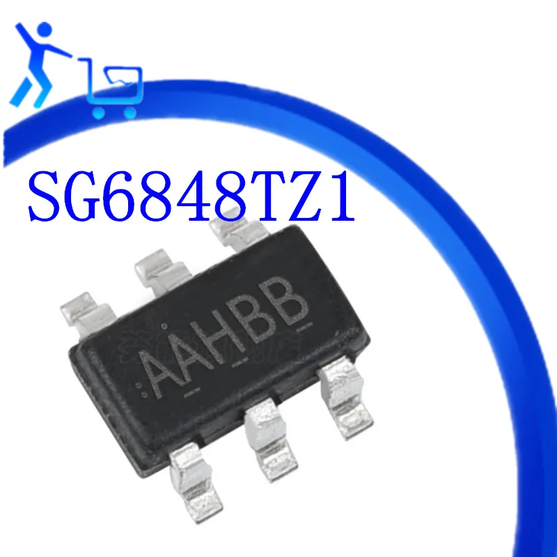 

10pcs/lot SG6848TZ1 SOT23-6 SG6848 SG6848T AAH Low Cost Green-Mode PWM Controller for Flyback Converters