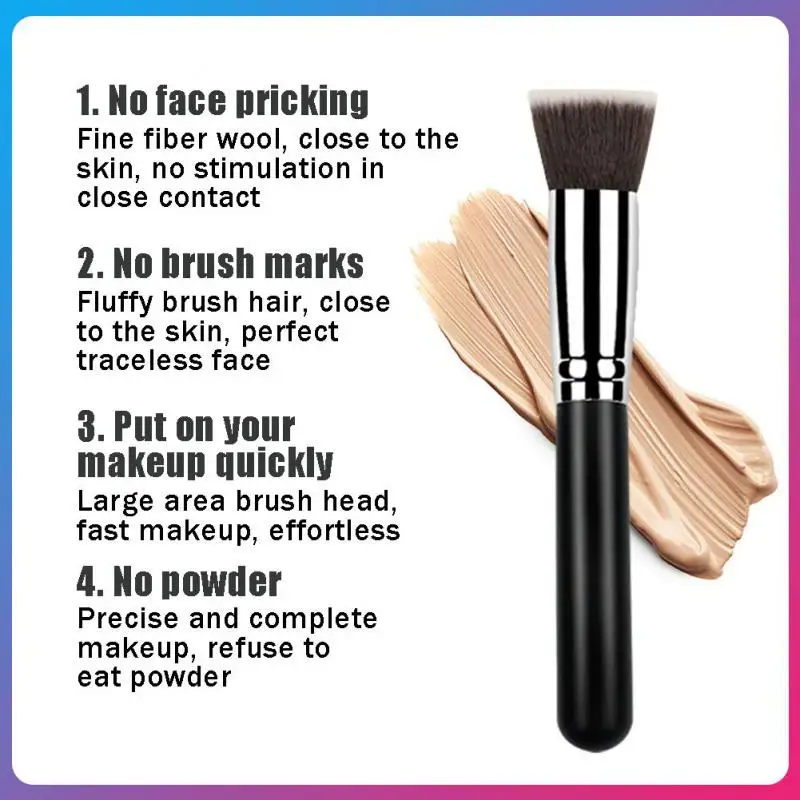

Face Makeup Brushes Flat Top Foundation Brush Repair Brush Contour Brush For Liquid Cream Powder Cosmetic Tool Makeup Brushes