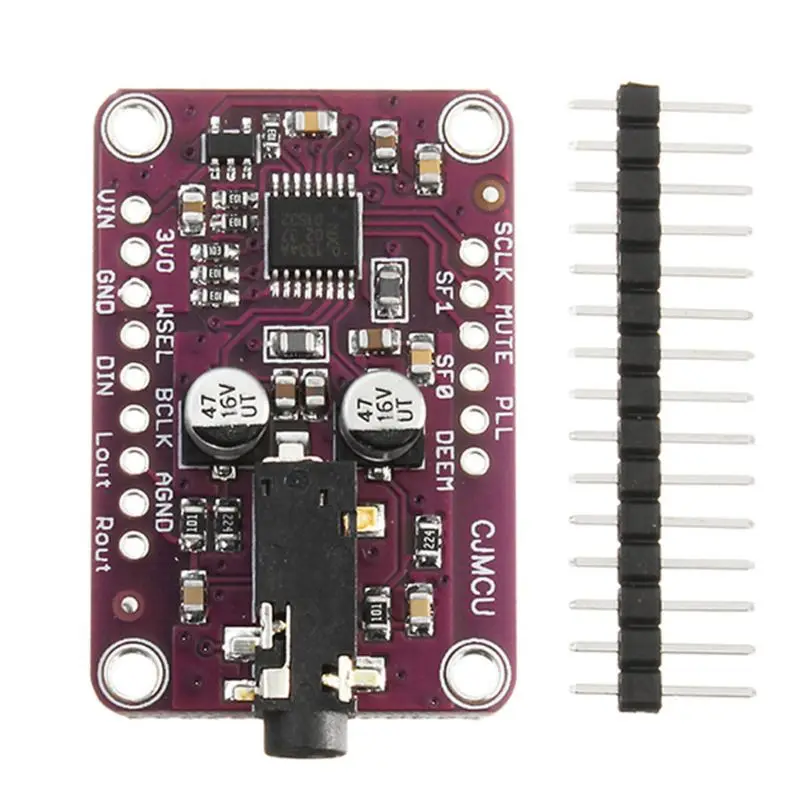 

CJMCU-1334 DAC Module UDA1334A Stereo Decoder Board I2S Output Interface Sound Frequency Decoding Module for 3.3V to 5V Dropship