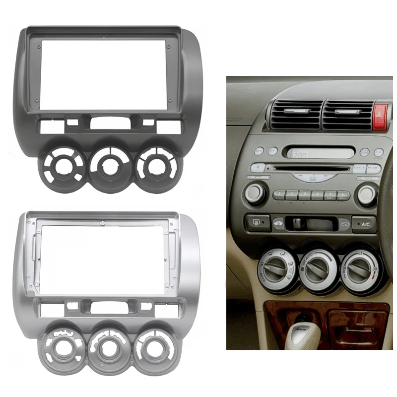 

Car Radio 2 Din Head Unit Fascia For HONDA Fit Jazz 2002-2008 Auto Stereo Plastic Panel Mounting Bezel Faceplate Dash Frame Kit