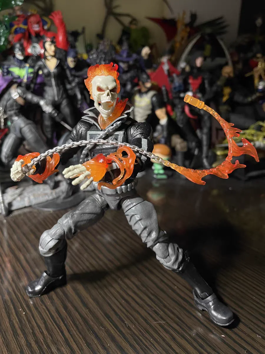 

8inch Marvel Legends Retro Series Ghost Rider 6" Action Figure Collection Decoration Model Kids Christmas Gifts In Stock Items