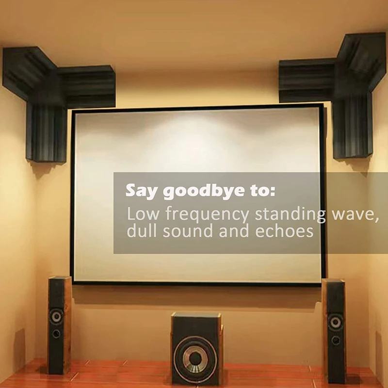 8 упаковок акустических ловушек 12X7x7 дюймов акустическая пена звукопоглощающая