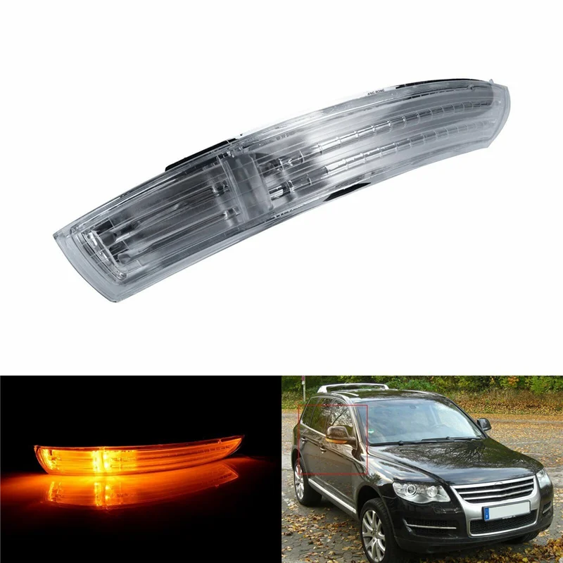 Автомобильное зеркало заднего вида светодиодный указатель поворота желтая