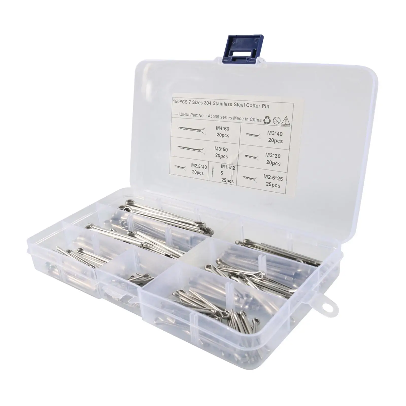 Ассортимент шплинтов для небольшого ремонта автомобилей 150 шт.