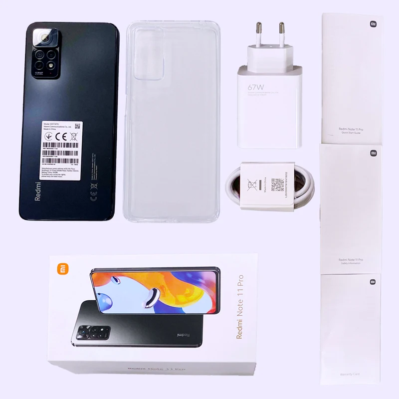 Global Version Xiaomi Redmi Note 11 Pro Smartphone 108MP Main Camera Helio G96 NFC 6.67