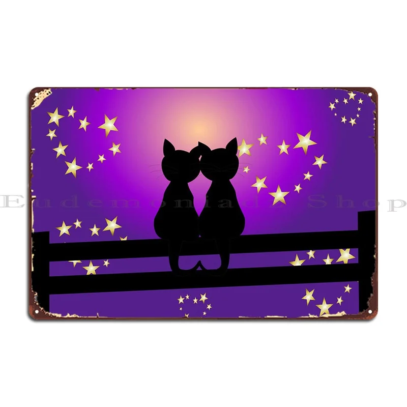 

Черные кошки силуэт металлический знак таблички бар кинотеатр пещера кухня жестяной знак плакат